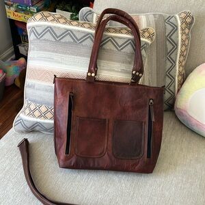 Madosh leather handbag /tote